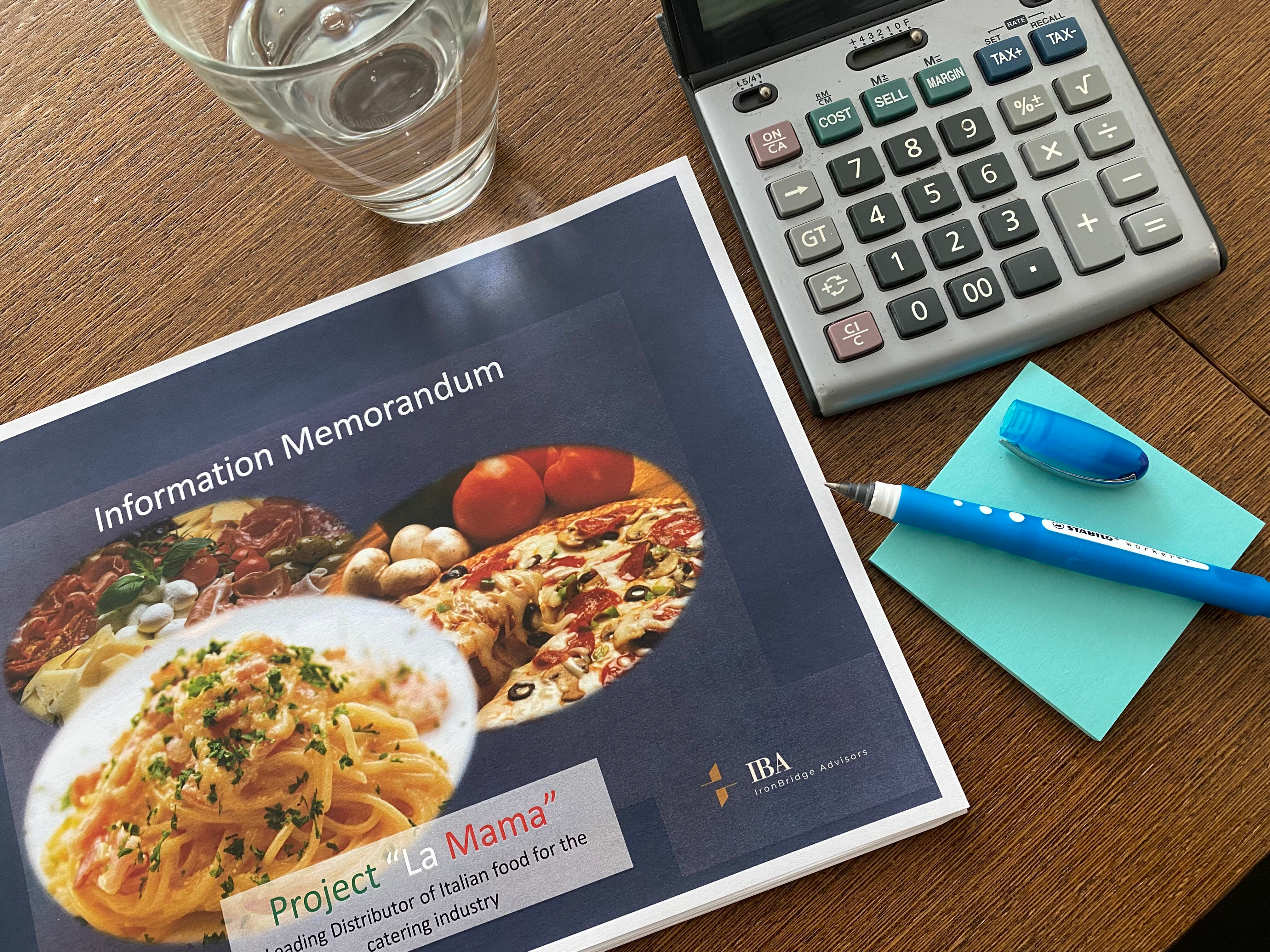 Verkaufsmemorandum, Unternehmernachfolge